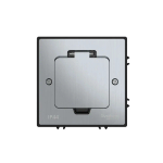 MultiDesk Лючок на 2 модуля IP44 с монтажной коробкой для бетонных полов СЕРЕБРО, тип MDK20