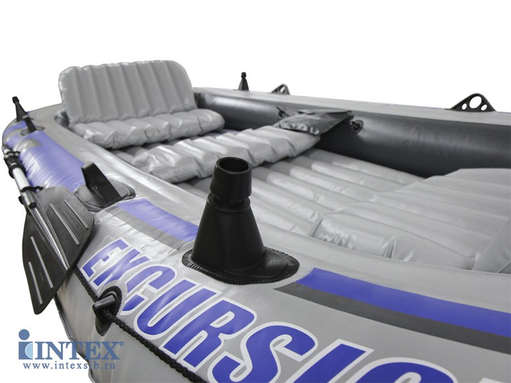 Четырехместная надувная лодка Excursion 4 Set, до 400 кг.