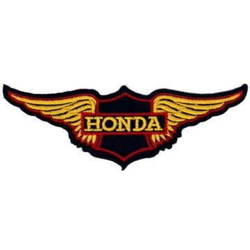 Нашивка Honda (крылья, желтый)