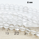 Горный хрусталь, диаметр 5,7-5,9 мм, цена за 32-33 шт (1/2 нити)