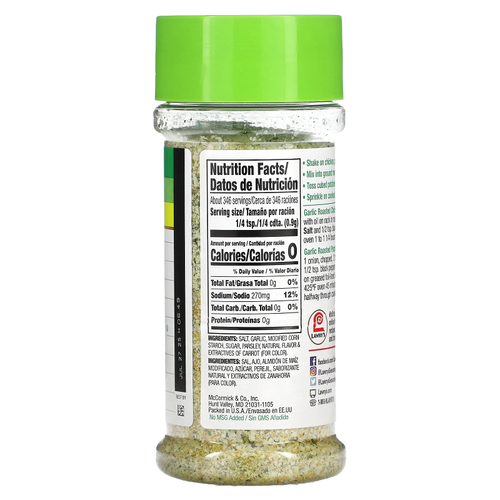 Lawry's, чесночная соль, крупная молотая с петрушкой, 311 г (11 унций)