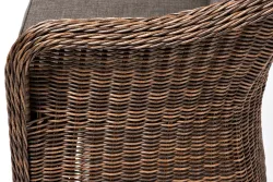 "Равенна" диван двухместный плетенный из ротанга, цвет коричневый