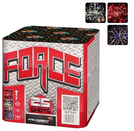 Батарея салютов "Force" GP301 25 залпов * 0.6"  (1/24)