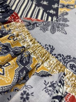 Постельное белье Сказка "Пэчворк" семейное Наволочка 50х70 см 2 шт Простынь на резинке 160х200 см Пододеяльник 145х215 см(2шт) , перкаль