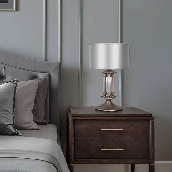 01045/1 / настольный светильник / сатин-никель