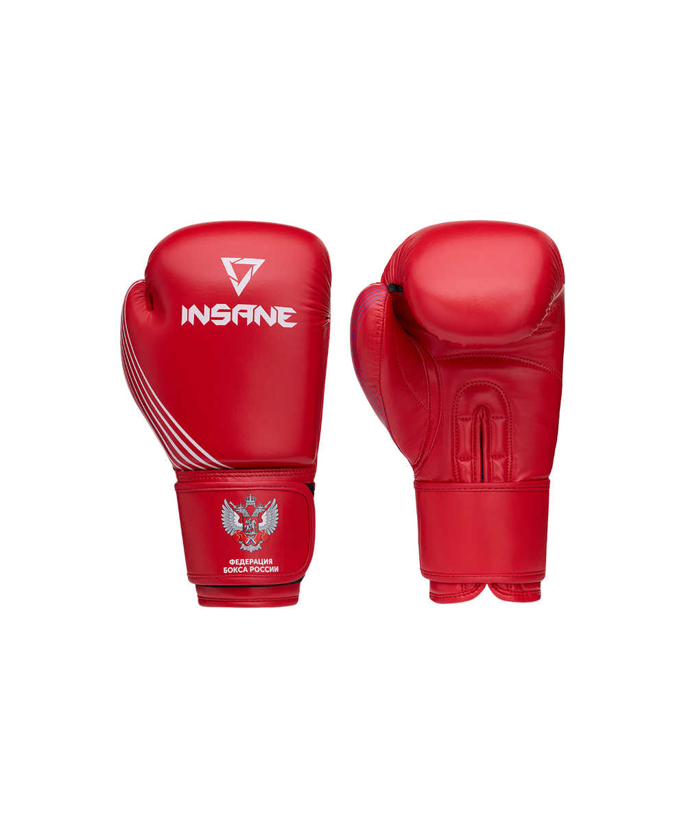 Перчатки боксерские INSANE RBF, красный, 10 oz