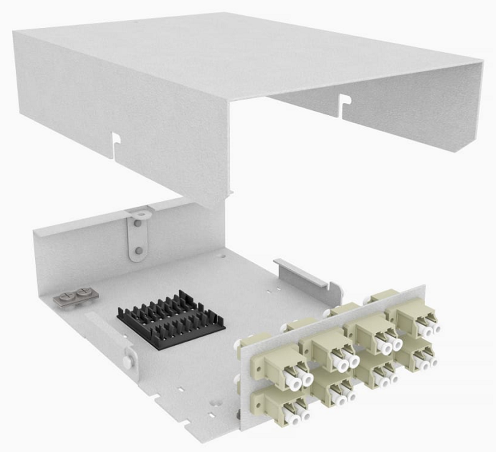 Кросс оптический настенный  TopLAN КРНМ-Top-16LC/U-OM2-GY