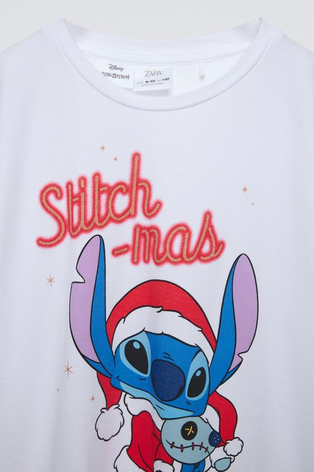 ZARA ПИЖАМА С ПРИНТОМ «ЛИЛО И СТИЧ» © DISNEY, КРАСНЫЙ