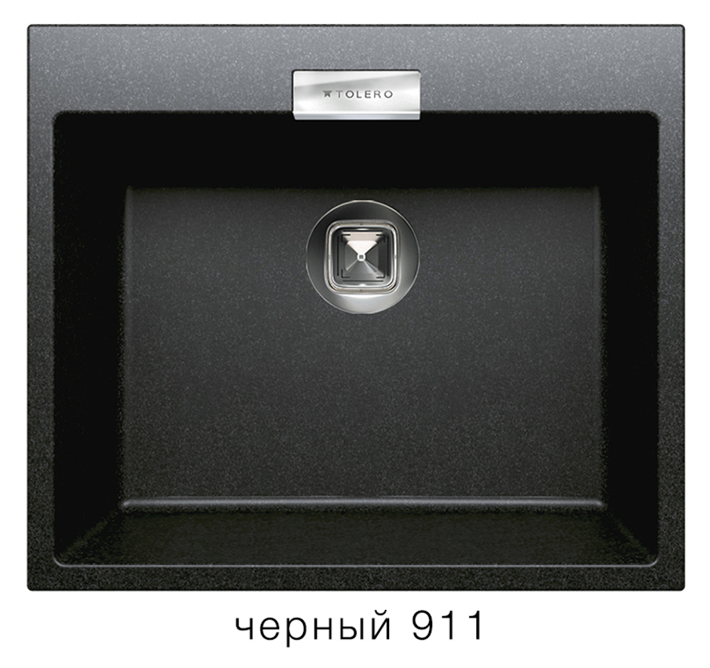 Кухонная мойка Tolero Loft TL-580 580x500мм Черный №911