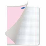 Тетрадь 12 л. BRAUBERG КЛАССИКА NEW клетка, обложка картон, РОЗОВАЯ, 105685