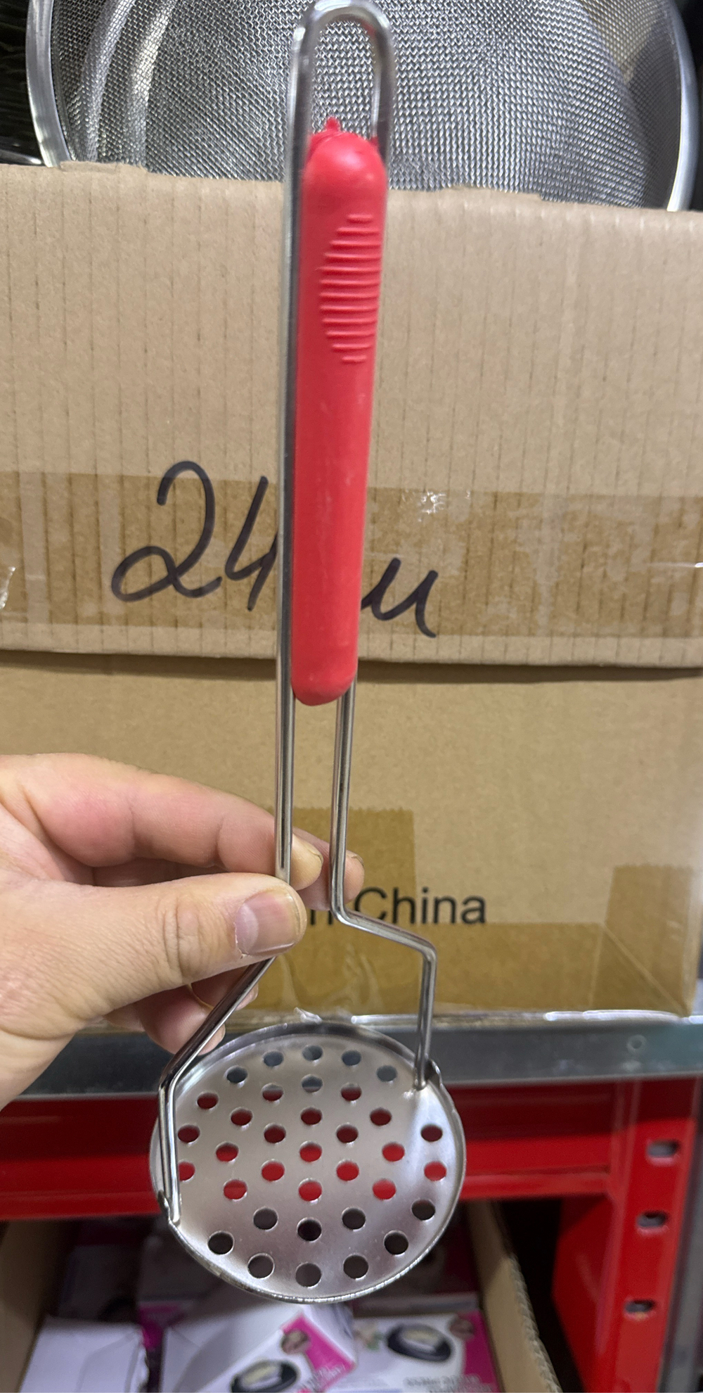 Толкушка цветная ручка