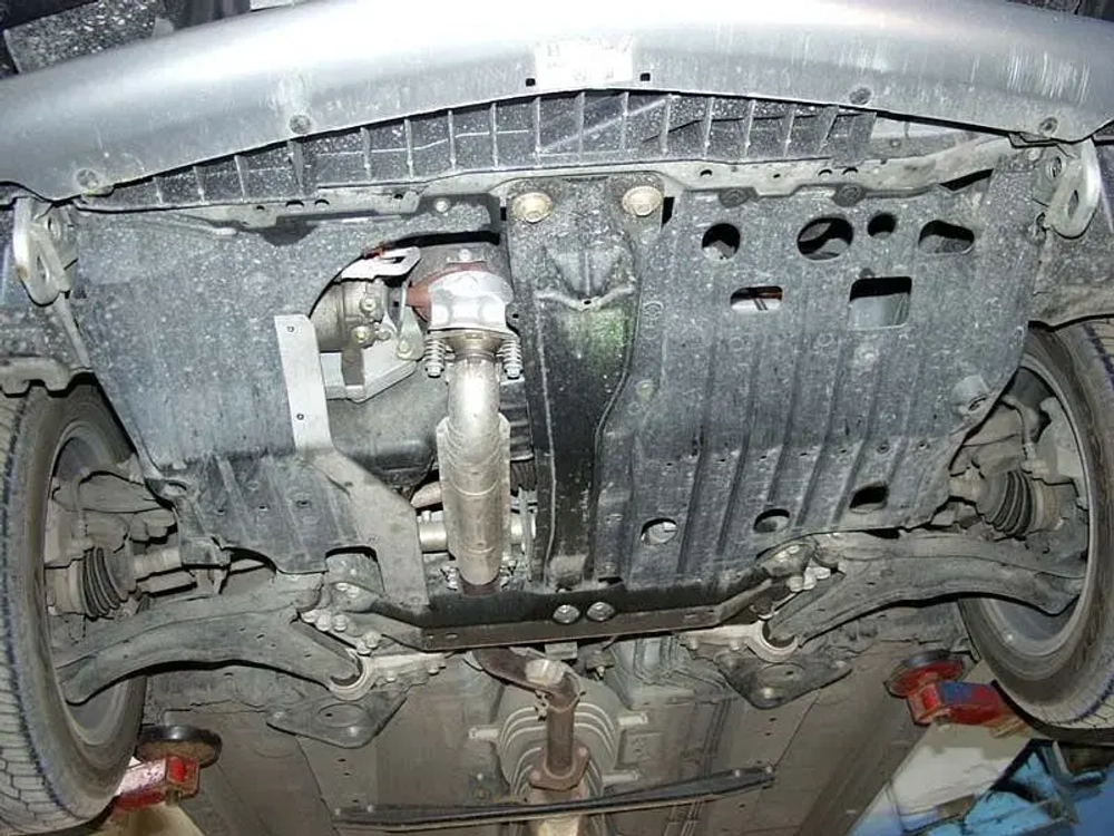 Защита картера и КПП Sheriff для Nissan Primera III (P12) 2001-2007 арт.15.0407