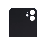 Задняя крышка для iPhone 12 Синий (стекло, широкий вырез под камеру, логотип)