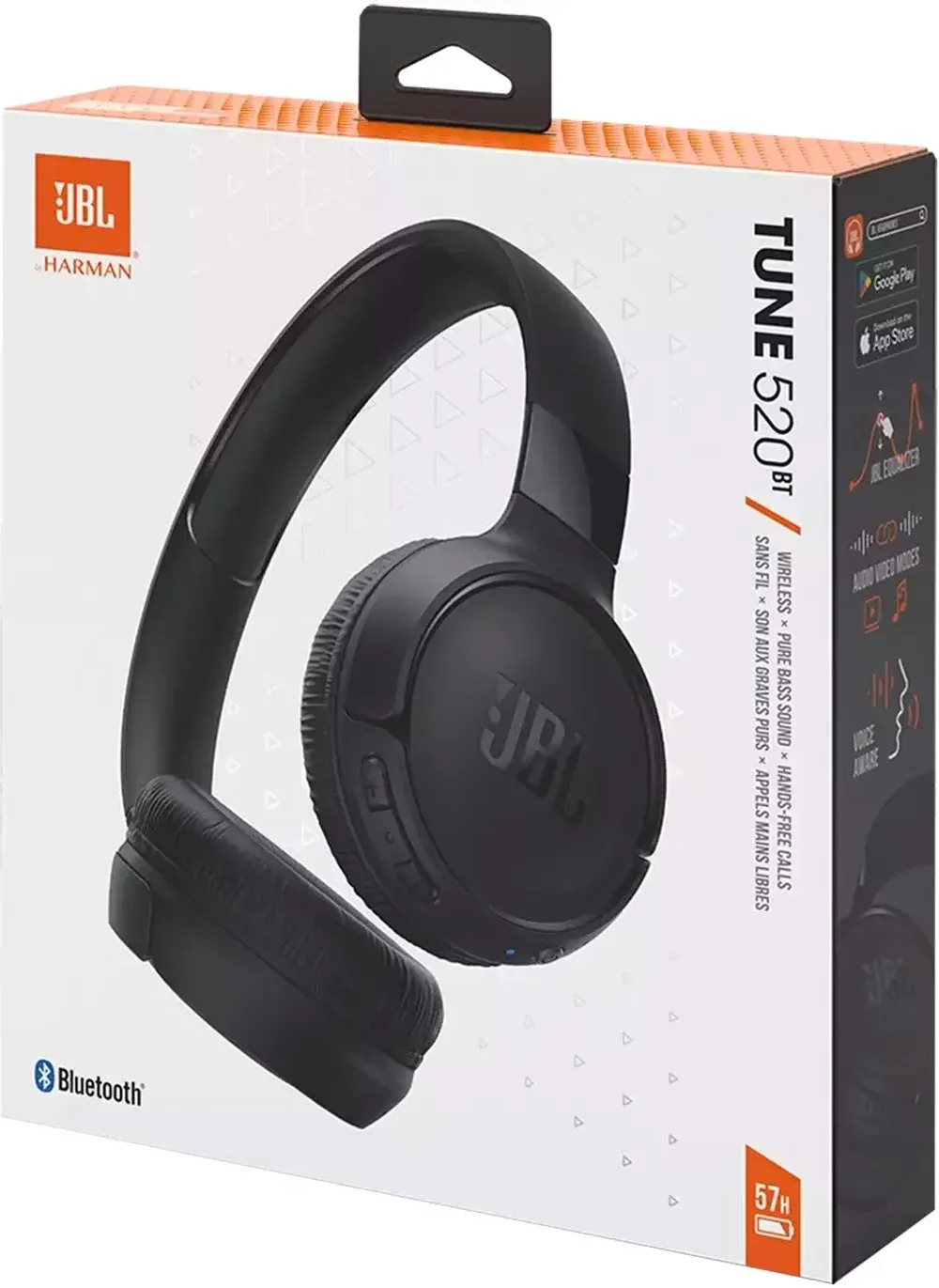 Беспроводные наушники JBL Tune 520BT Black - купить на официальном сайте JBL