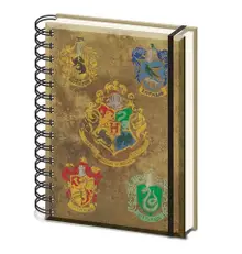 Записная книжка Harry Potter (Hogwarts Crest & Four Houses) A5 Wiro