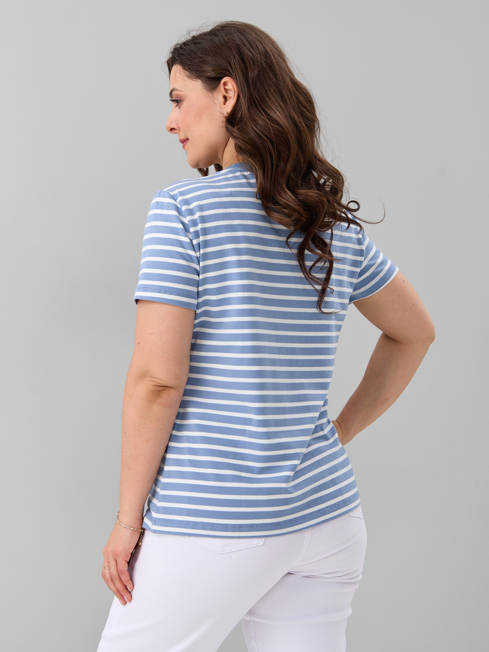 Футболка Фкл-192/голубой-белаяполоса