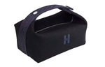 HERMES Bride a Brac Canvas Lunch Bag, Canvas Bag, Storage Bag, X Toiletry Bag Small Unisex Black/Midnight Blue