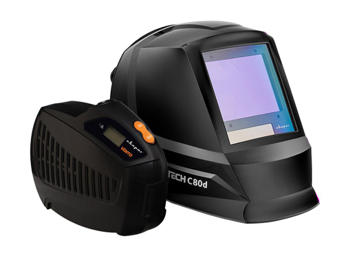 Маска для сварки Сварог TECH C80D + Устройство подачи воздуха VENTO (СИЗОД)