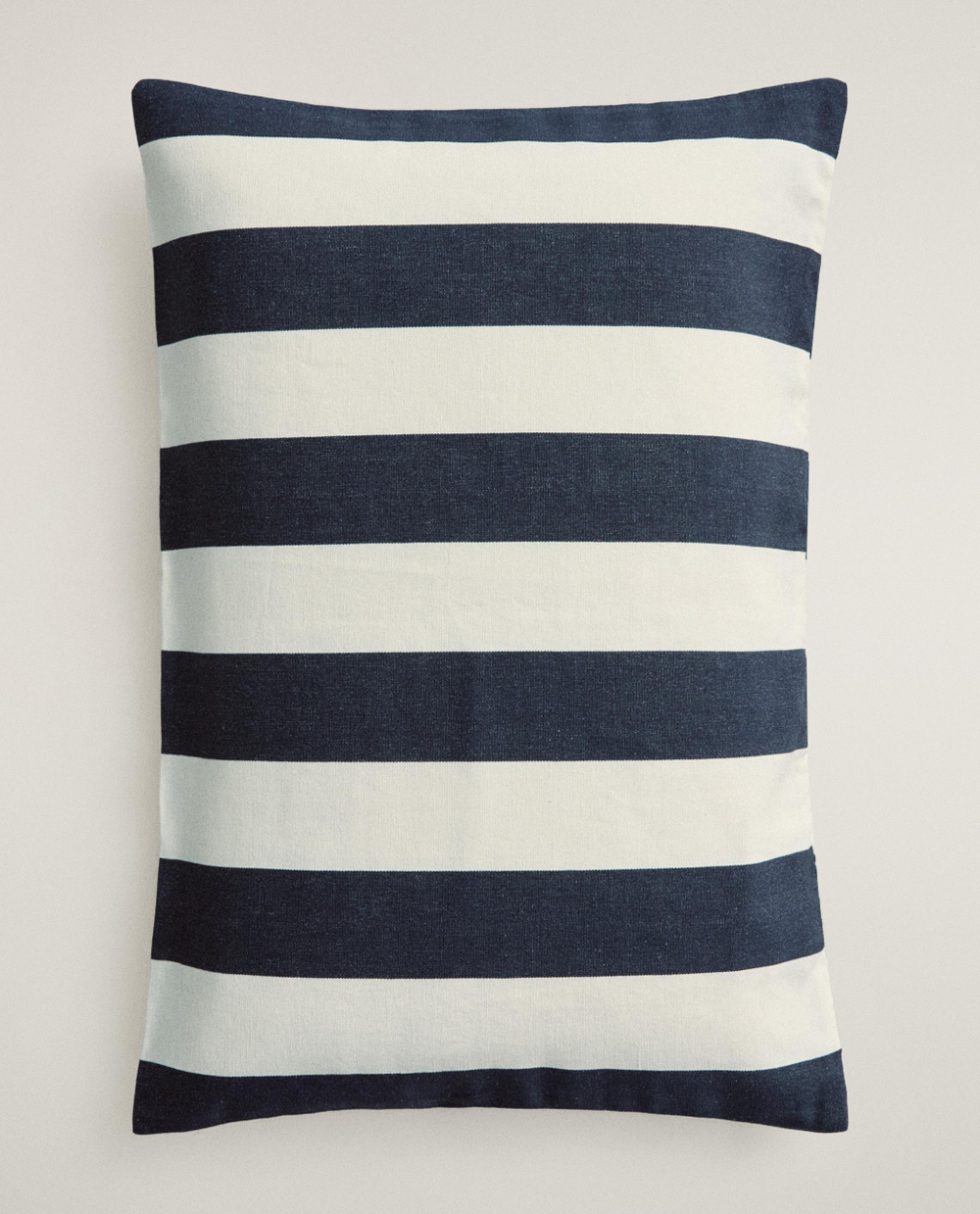 Zara Home наволочка декоративная из хлопка, синий, в полоску, 40x60 см