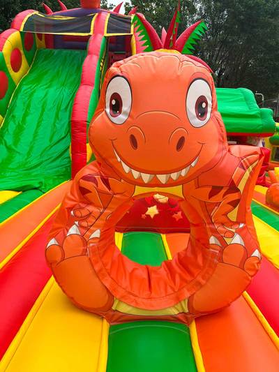 Коммерческий надувной батут «Три дракона», 13*9*9 м