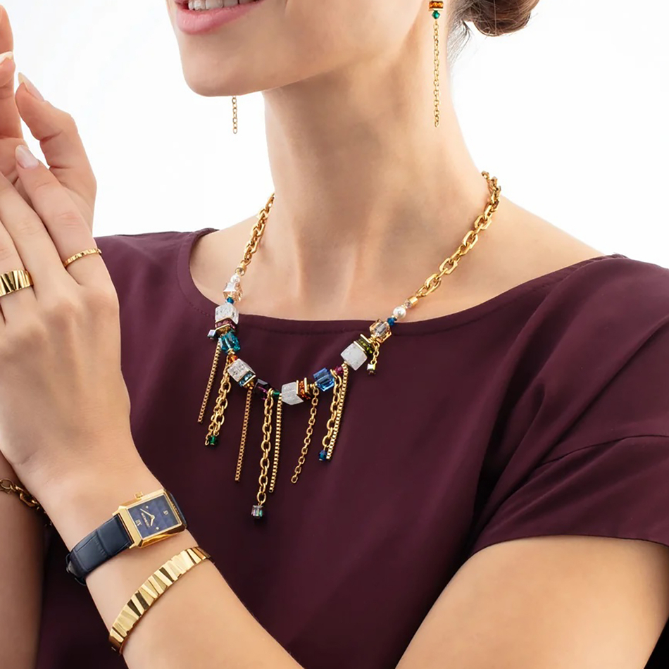 Серьги Coeur de Lion Multicolour Gold 3020/21-1516