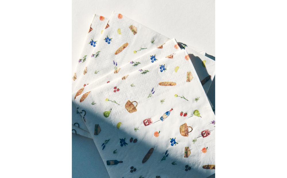 Бумажные салфетки Zara Home, кремовый, 20 шт., 2272/022
