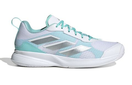 Женские теннисные кроссовки Adidas Avaflash - cloud white/silver metallic/flash aqua