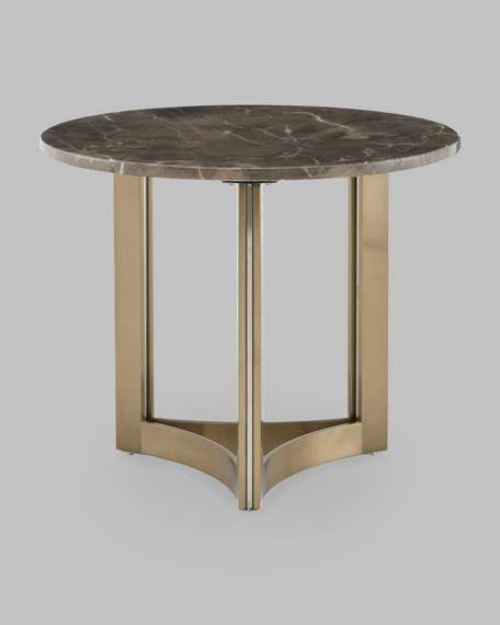 Журнальный столик Кассия 60*60 см темная керамика