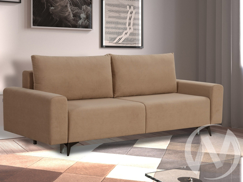 Диван прямой Халиф (БД) Modus 03 (велюр бежево-коричневый)