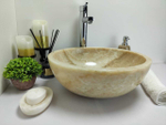 Раковина из оникса Bowl Yellow TinLip BO-60324 40*40*15
