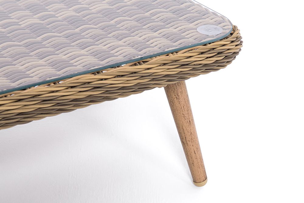 "Прованс" столик журнальный из ротанга, цвет соломенный