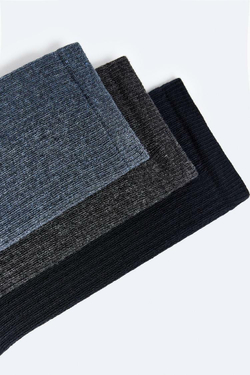 ZARA УПАКОВКА ИЗ 3 НОСКОВ В РУБЧИК, РАЗНОЦВЕТНЫЙ