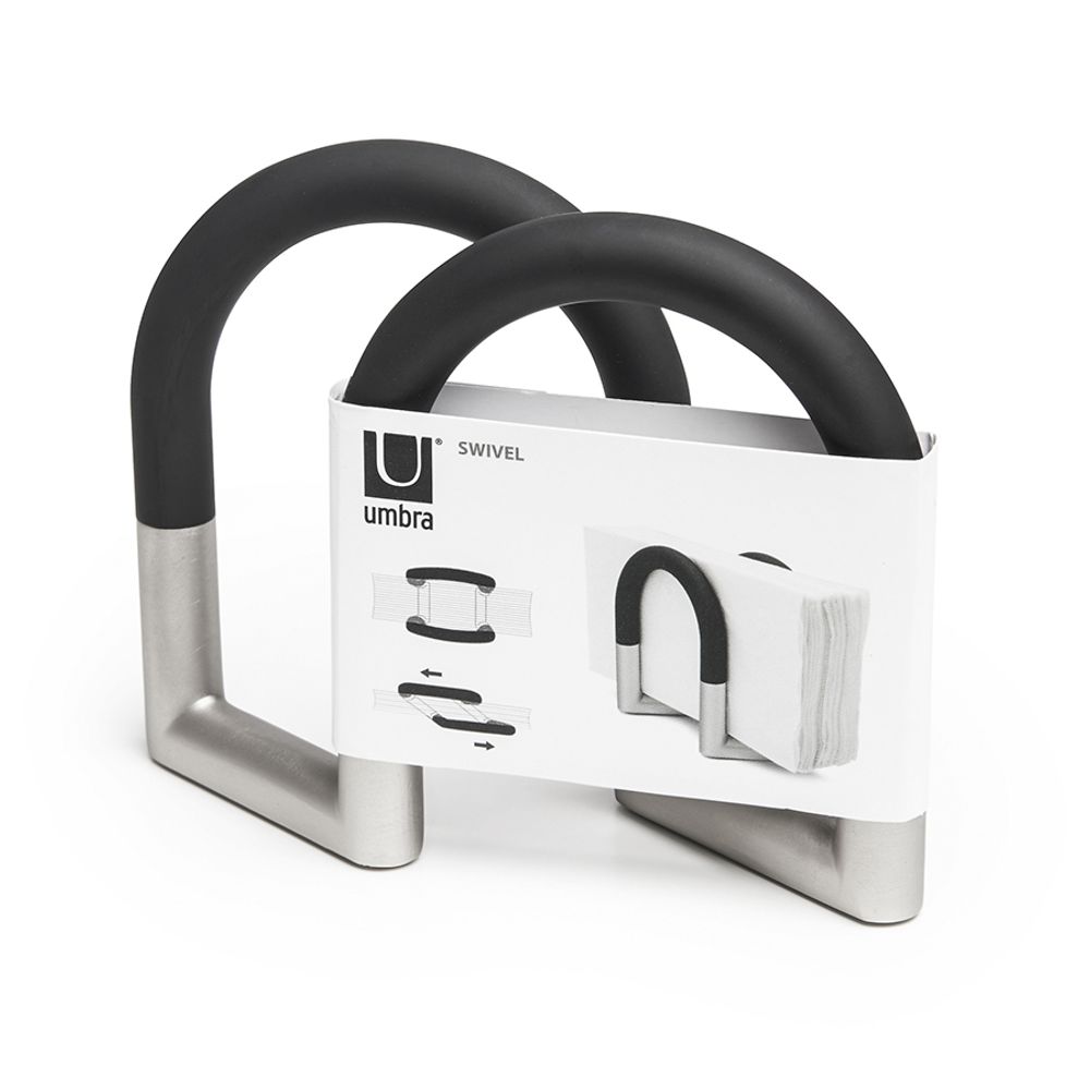 Держатель для салфеток Swivel, черный/никель