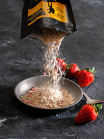 ПРОТЕИНОВАЯ КАША ОВСЯНАЯ С КЛУБНИКОЙ И МОЛОКОМ 100 ГРАММ