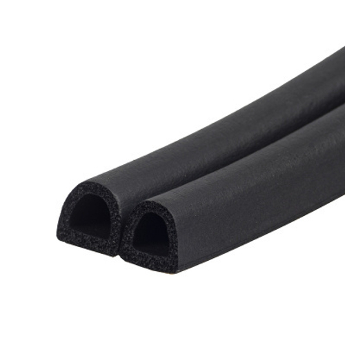 Уплотнитель D-50 пром. черный 10*12мм  KIM TEC 2х25м, 04-14-56