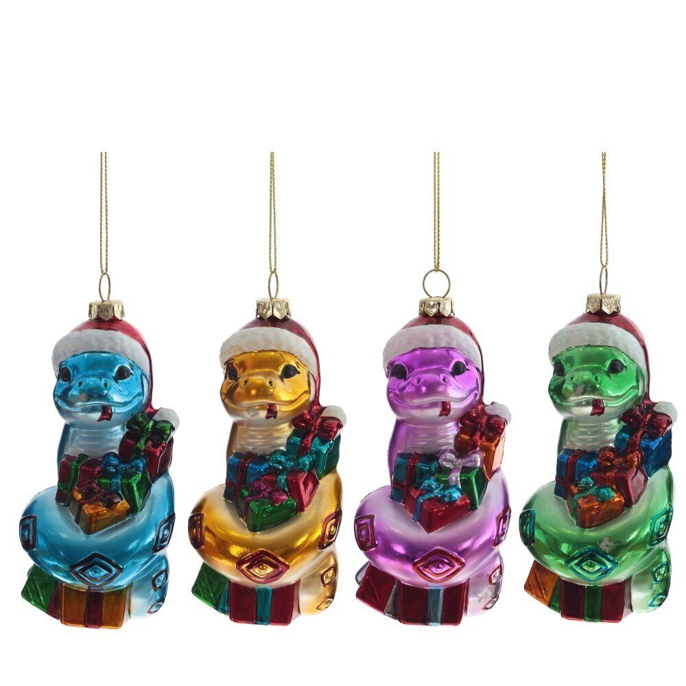 GAEM Украшение новогоднее "Змея"(цена за один вид), L6 W6 H13,5 см, 4в.