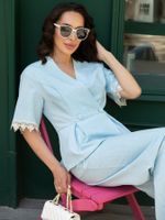 Костюм Золотая эпоха (небесный) К15995-5М LT Collection