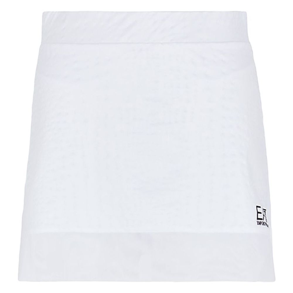 Теннисная юбка EA7 Woman Jersey Skirt - fancy white