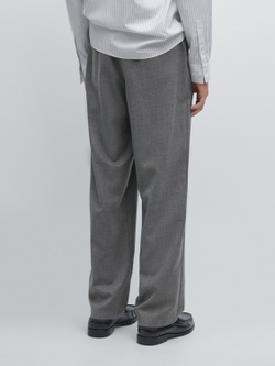 Massimo Dutti Брюки свободного кроя с вытачками, серый
