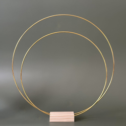 Кольца металлические для макраме набор 3 штуки диаметром 30-25-20 см, цвет золотистый, неразъемное / кольцо металлическое основа для рукоделия / основа для ловца снов