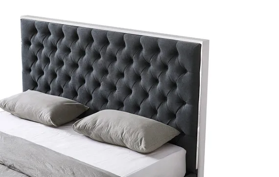 Кровать с подъемным механизмом Dalsa 180х200 см, темно-серая