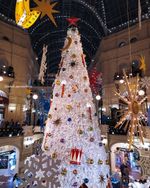 Уличная елка каркасная "Уральская белая" (белая пвх) от 4 до 30 м