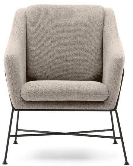 Brida Кресло бежевое на черных стальных ножках Испания Lа Forma