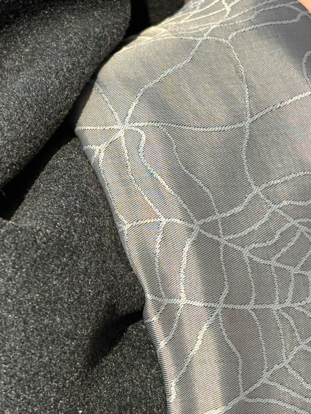 Кимоно - пальто на подкладке / серый