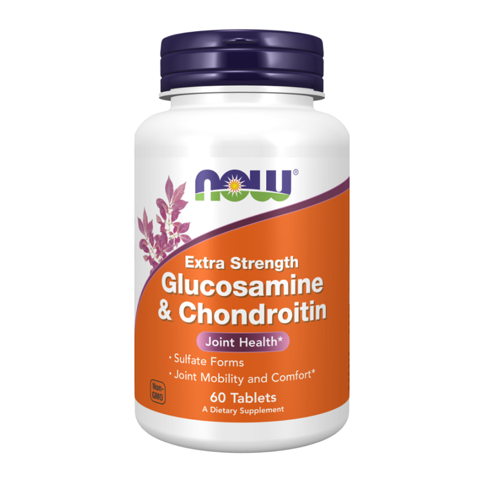 Глюкозамин и Хондроитин, Glucosamine &amp; Chondroitin, Now Foods, 60 таблеток