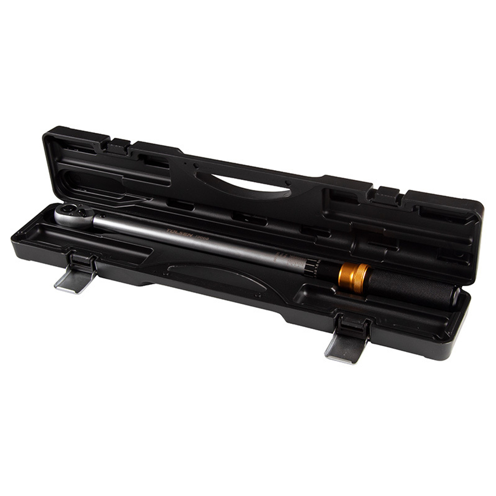 TOLSEN (TT19668) Динамометрический ключ 1/2", 60-330 Нм, для левой и правой резьбы, кейс