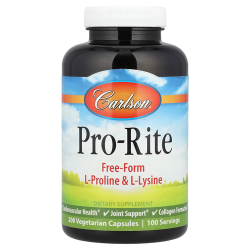 Carlson, Pro-Rite, 200 вегетарианских капсул