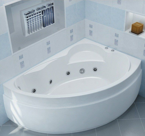 Акриловая ванна Bas (Бас) Лагуна 170х110 R, с каркасом