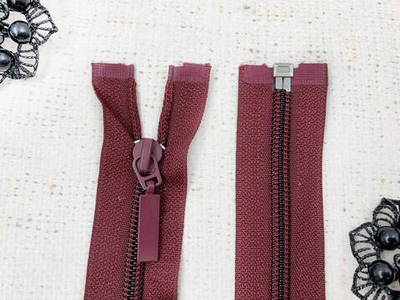 Молния спираль, Т5, L 45 см, бордовый