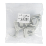 Крепеж-клипса для трубы 25 мм серая 10 шт